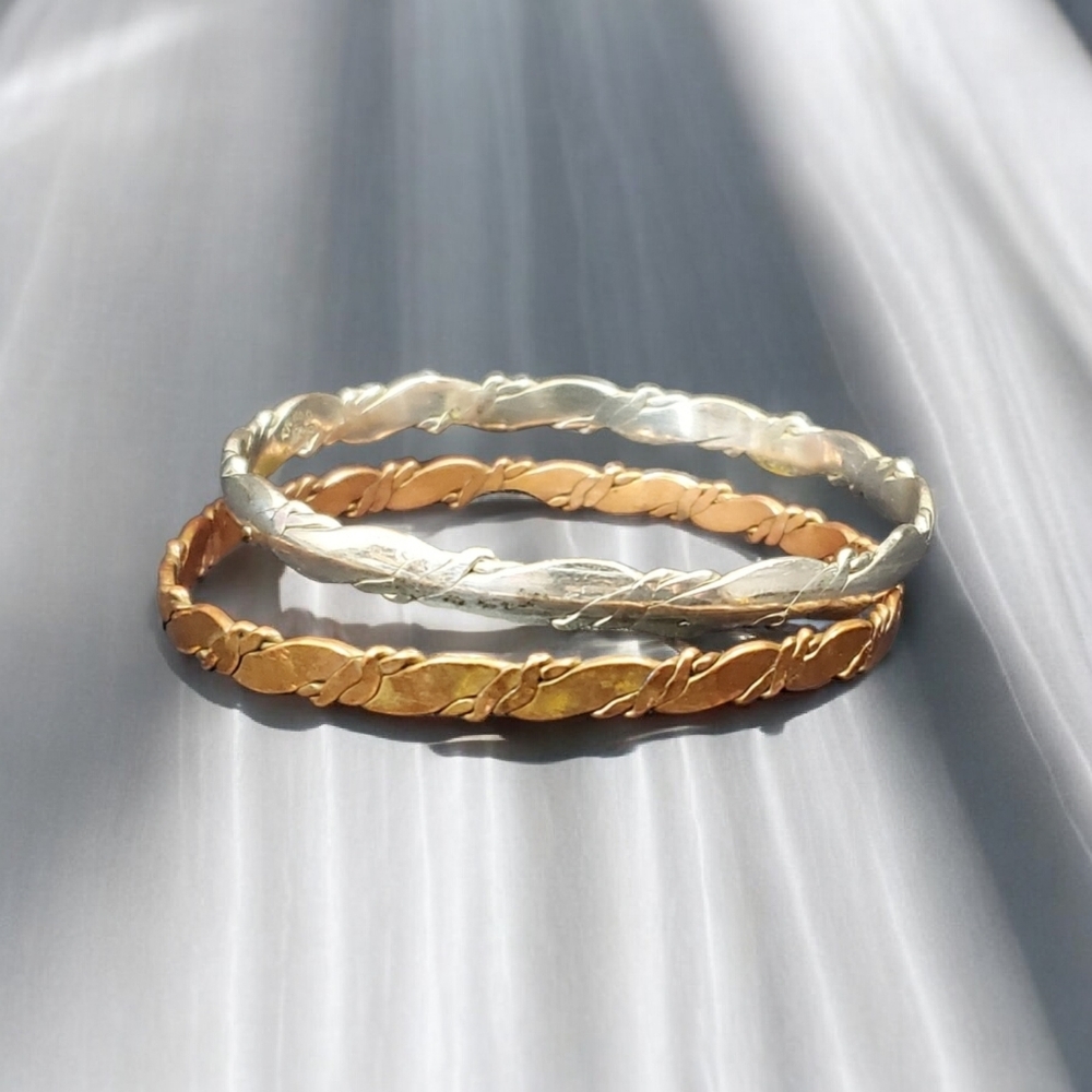 Vtg. Taxco Sterling Silver Bangles